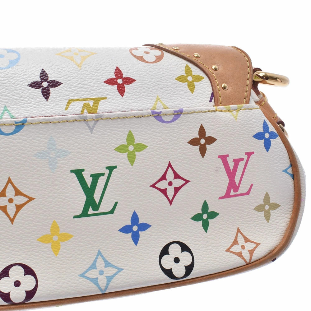LOUIS VUITTON Multicolor Marilyn Blanc White Monogram Handbag - Picture 9 of 11